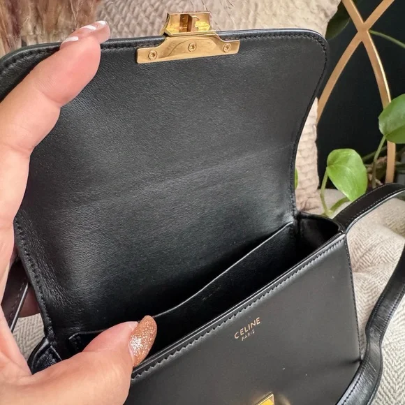 Celine Black Leather Crossbody Bag - Picture 5 of 16